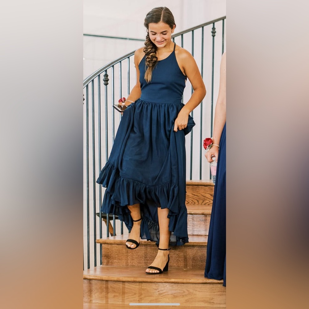 JJs House Navy Blue Formal pre-teen Kids Dress - Picture 6 of 6
